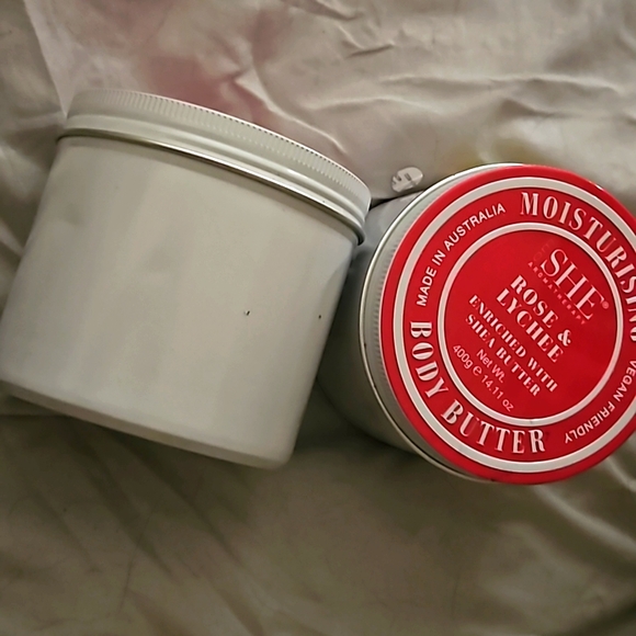 NEW OM SHE Jumbo Rose & Lychee Body Butter Moisturizer X2 - Picture 1 of 1